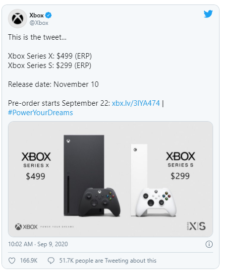 Preço de lançamento Xbox Series S X 