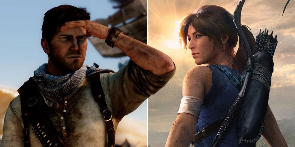 Lara Croft e Nathan Drake