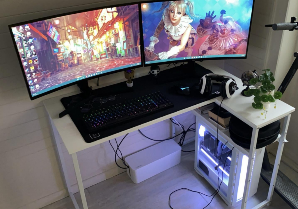 cabos do setup gamer