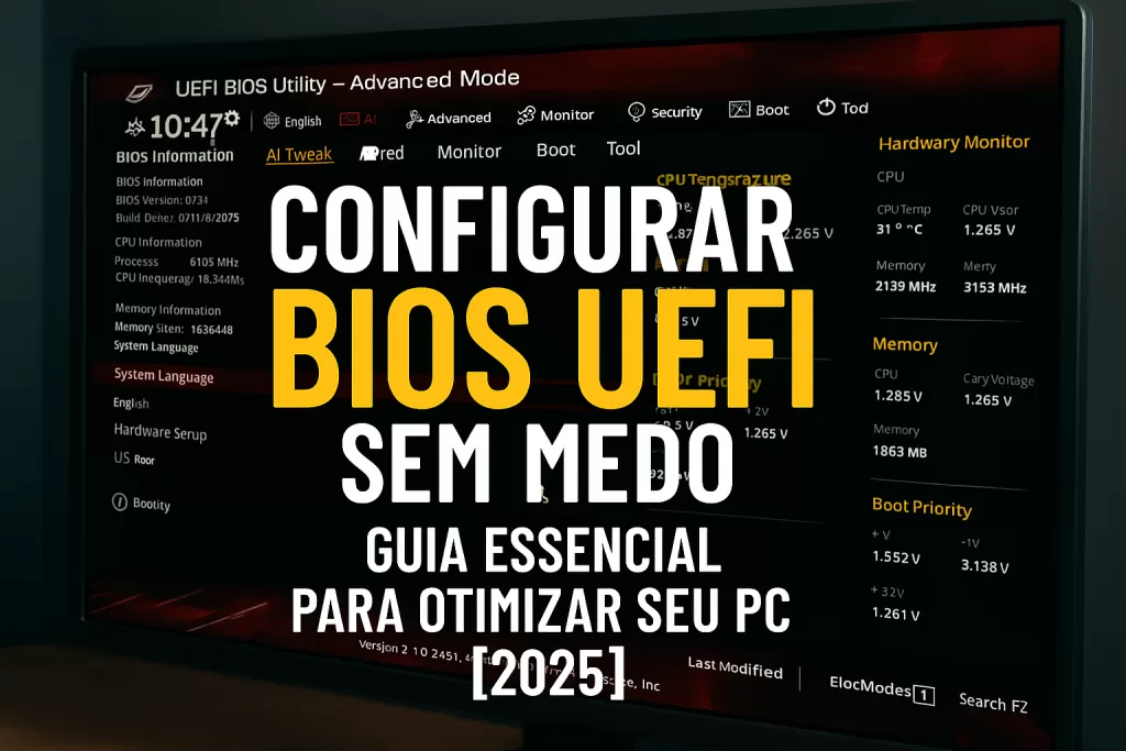 Configurar BIOS UEFI Sem Medo: Guia Essencial para Otimizar seu PC [2025]!