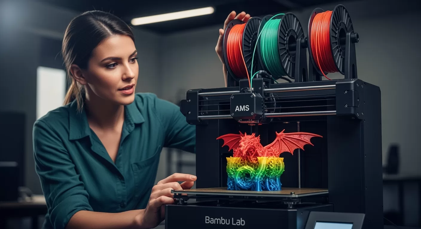 Impressão 3D Multicolorida: O Módulo AMS da Bambu Lab Vale o Investimento?