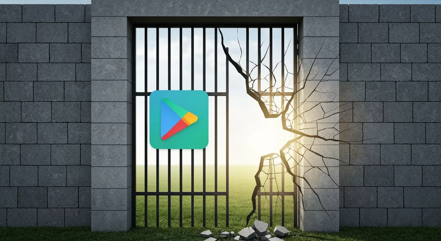 A muralha da Google Play Store começou a rachar. O que isso muda para você?