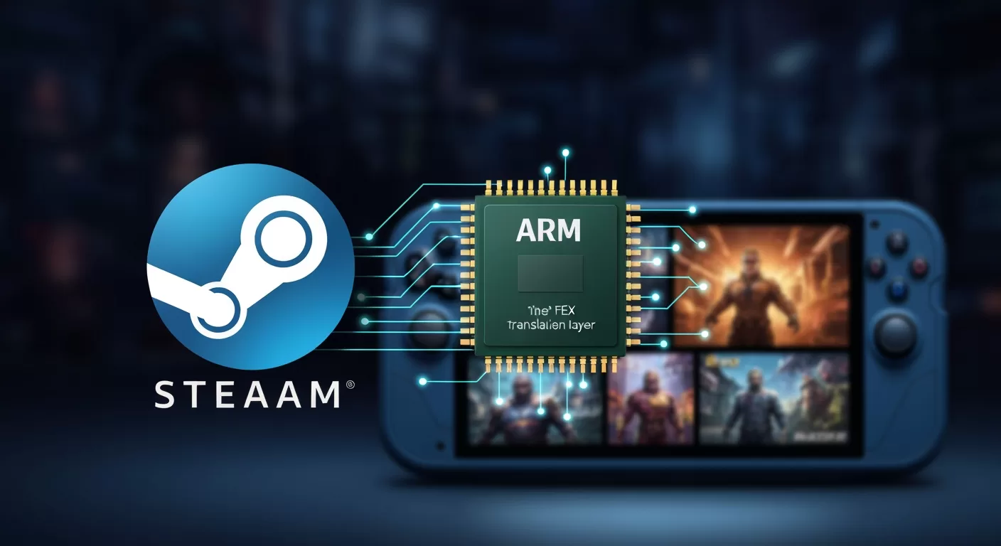 A revolução silenciosa: SteamOS chega em ARM para rodar seus jogos de PC em qualquer lugar.