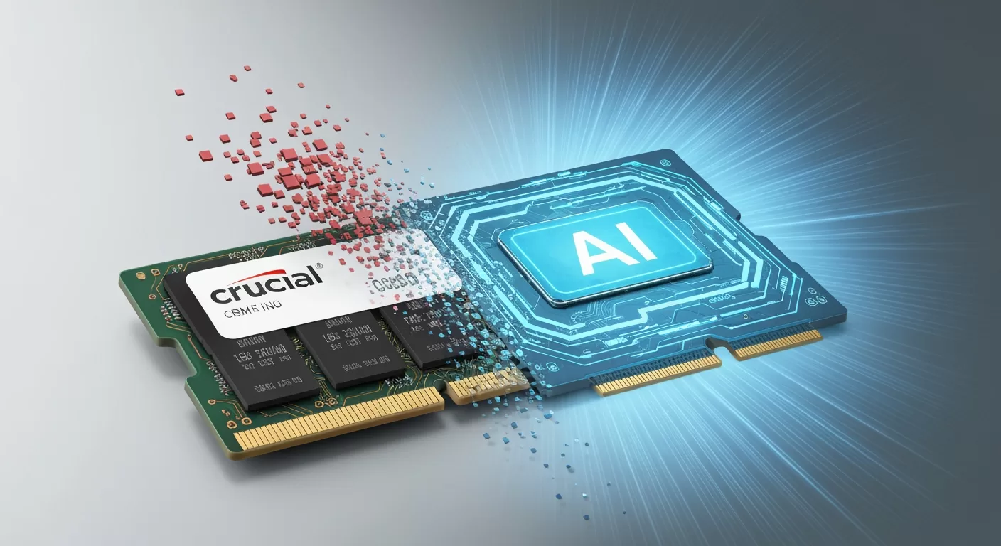 Adeus, Crucial? A Gigante da Memória que Abandona seu PC pela IA