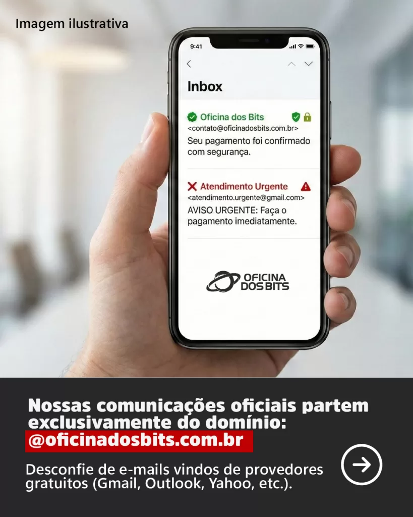 Golpe do boleto falso Oficina dos Bits