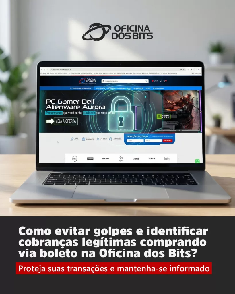 Golpe do boleto falso Oficina dos Bits