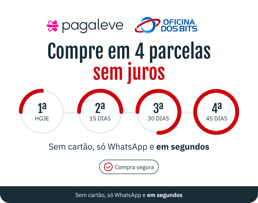 Pagamento pix parcelado Oficina dos Bits
